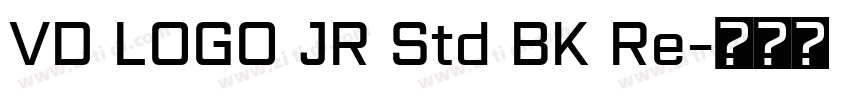 VD LOGO JR Std BK Re字体转换